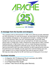 Load image into Gallery viewer, Apache Professional Laminator, Thermal Pouch, 18.5 Inch Max Width, 1.5-20 Mil, White
