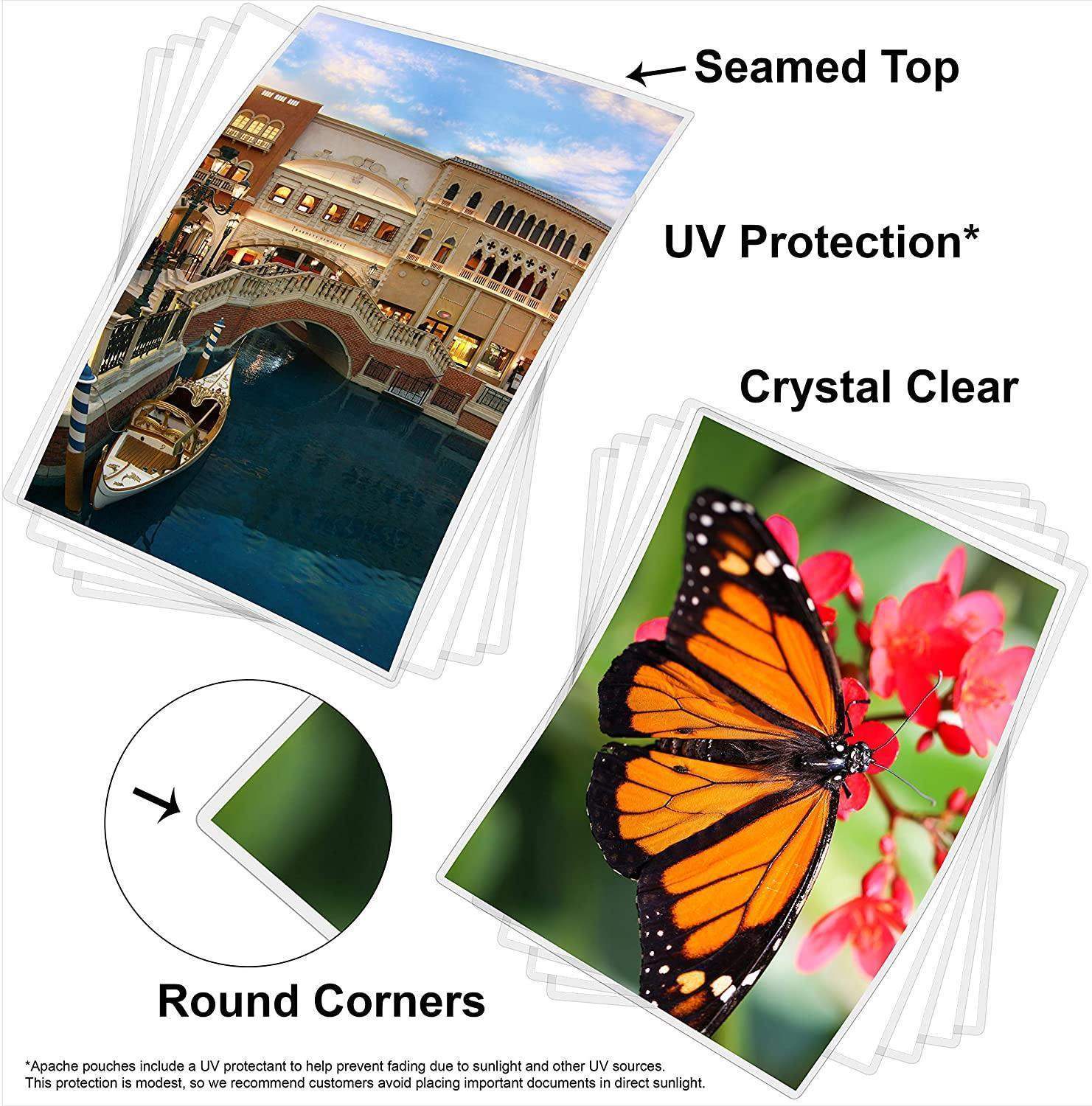 Apache Laminating Pouches, 5 mil, Business Card Size, 1000 Pack - Apache